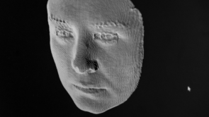 Imagem computadorizada de um rosto