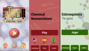 Reprodução da tela inicial de três plataformas de jogos digitais desenvolvida pelos pesquisadores (Imagem: Divulgação)