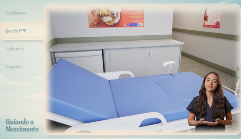 Print de tela do aplicativo Guiando o Nascimento