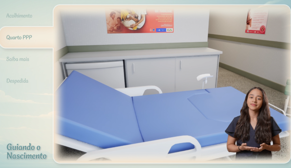 Print de tela do aplicativo Guiando o Nascimento